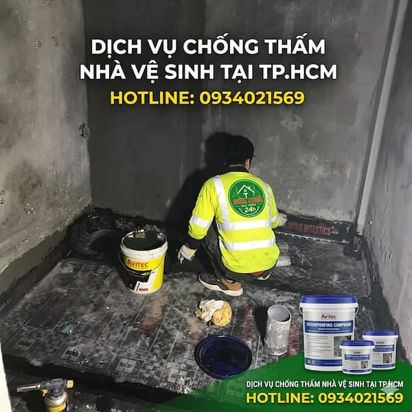 Dịch Vụ Chống Thấm Nhà Vệ Sinh Tại TPHCM Triệt Để 100% – Bảo Hành Chống Thấm 5 Năm