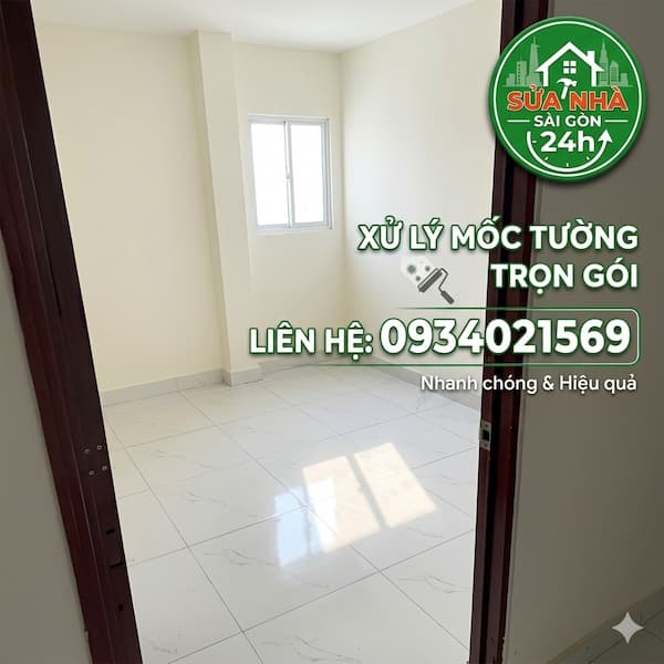 Dịch vụ xử lý tường nhà bị ẩm mốc